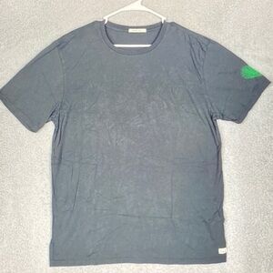 Marine Layer Dark Blue Tee with Green Accent